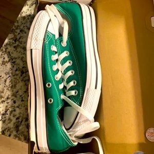 Worn once. Amazon Green Converse